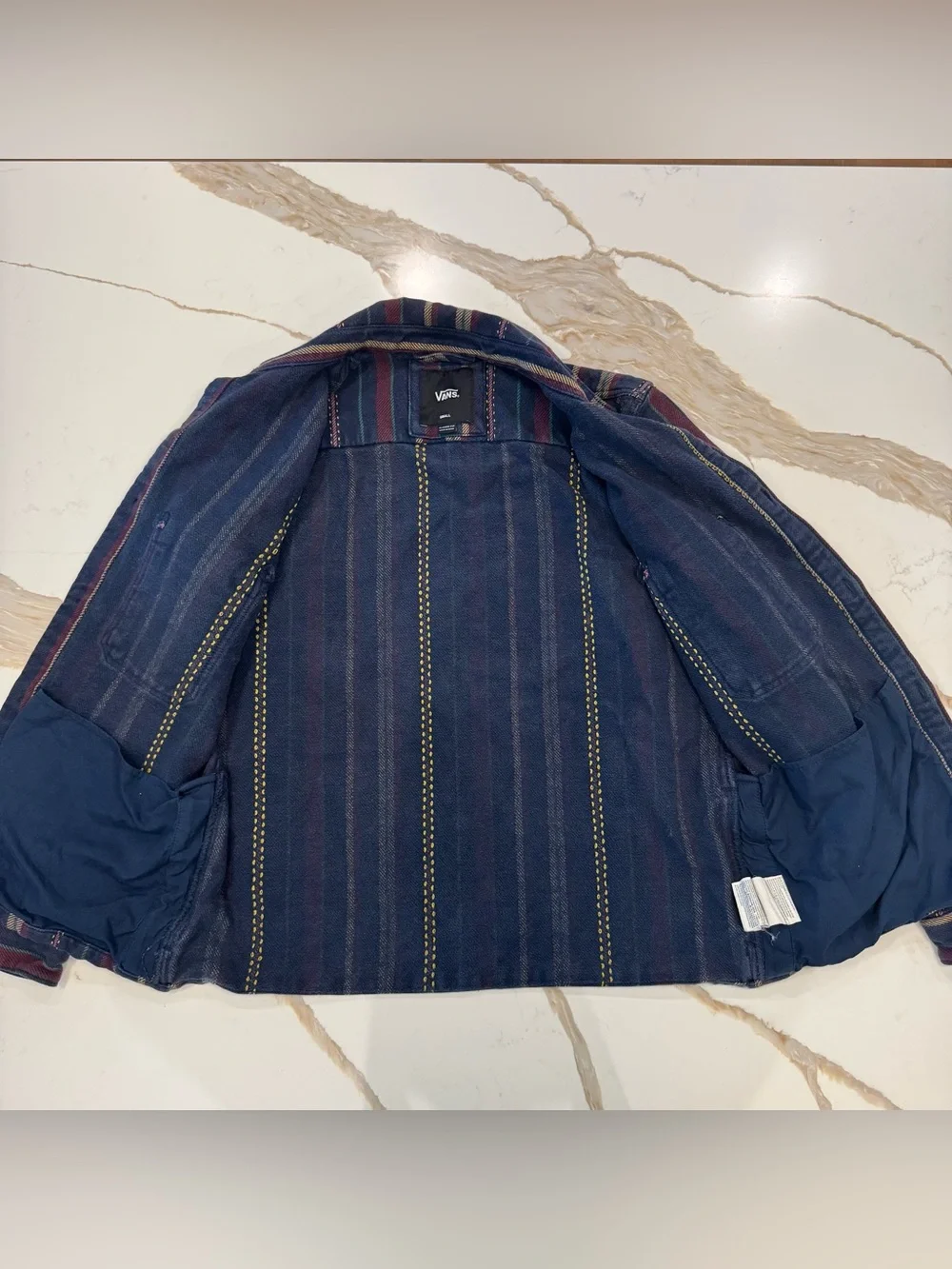 Vans Heavyweight Striped Cotton Shacket Shirt Jacket Men’s Small
